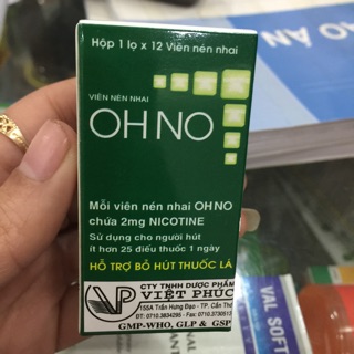 OHNO Viên nhai cai thuốc lá 