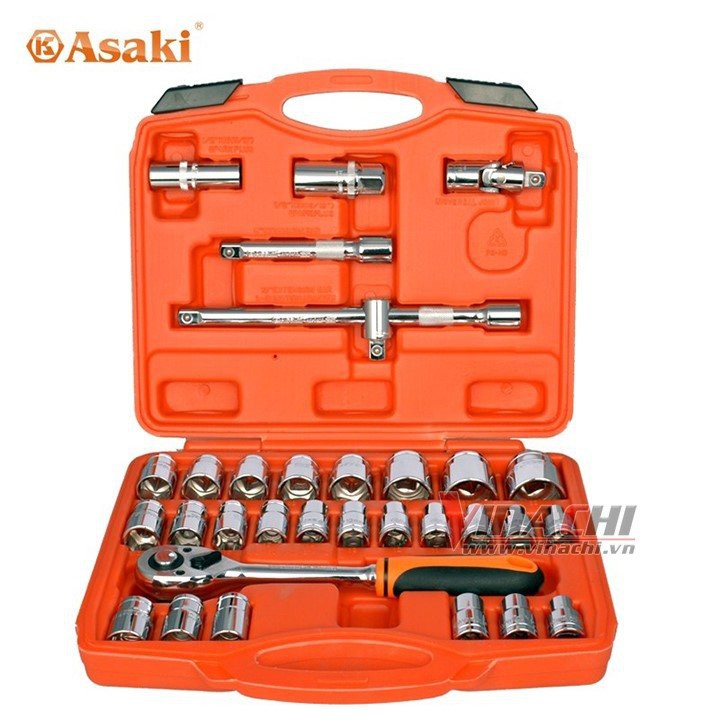 BỘ DỤNG CỤ THÁO VÍT ASAKI 32 CHI TIẾT AK-9773