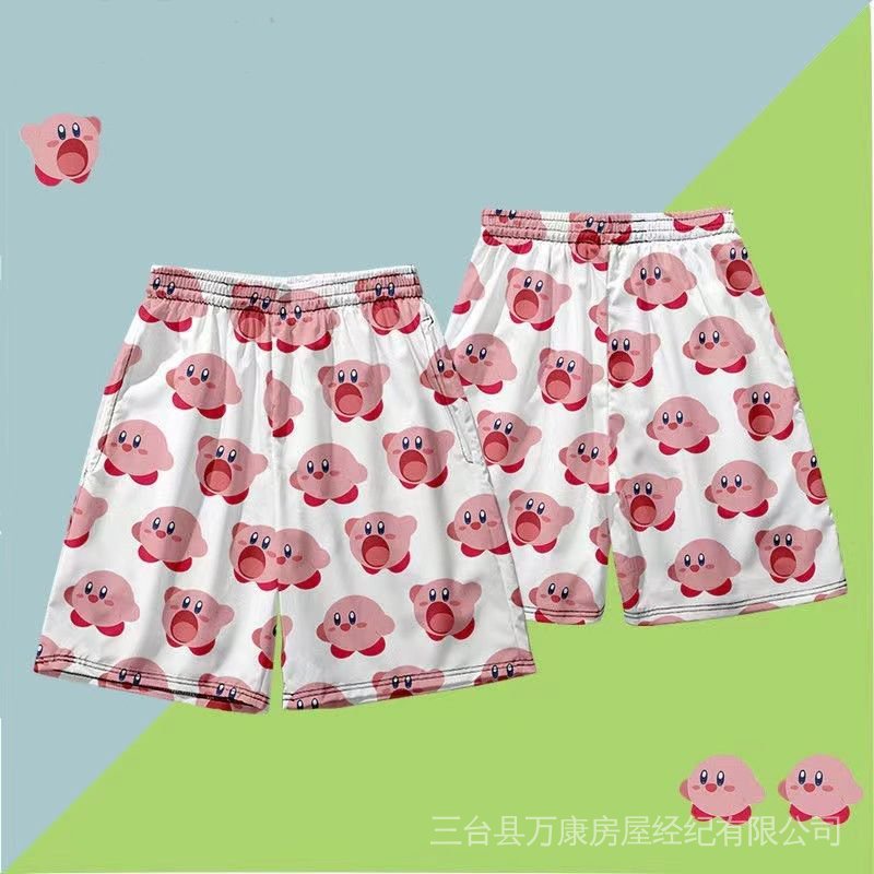 Quần Short Đi Biển Dáng Rộng Họa Tiết Ngôi Sao Kirby Kuromi Thời Trang Cho Nam Và Nữ cxbswxwk. my723