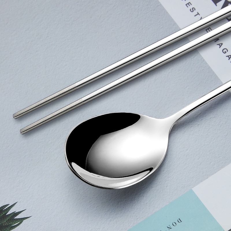 Bộ Muỗng Đũa Nĩa Bằng Thép Không Gỉ 304 Cao Cấp