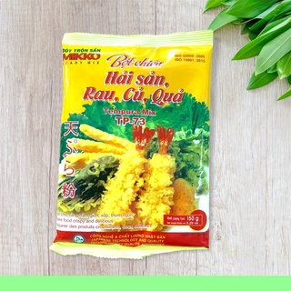 Bột chiên giòn hải sản rau củ quả Mikko gói 150g