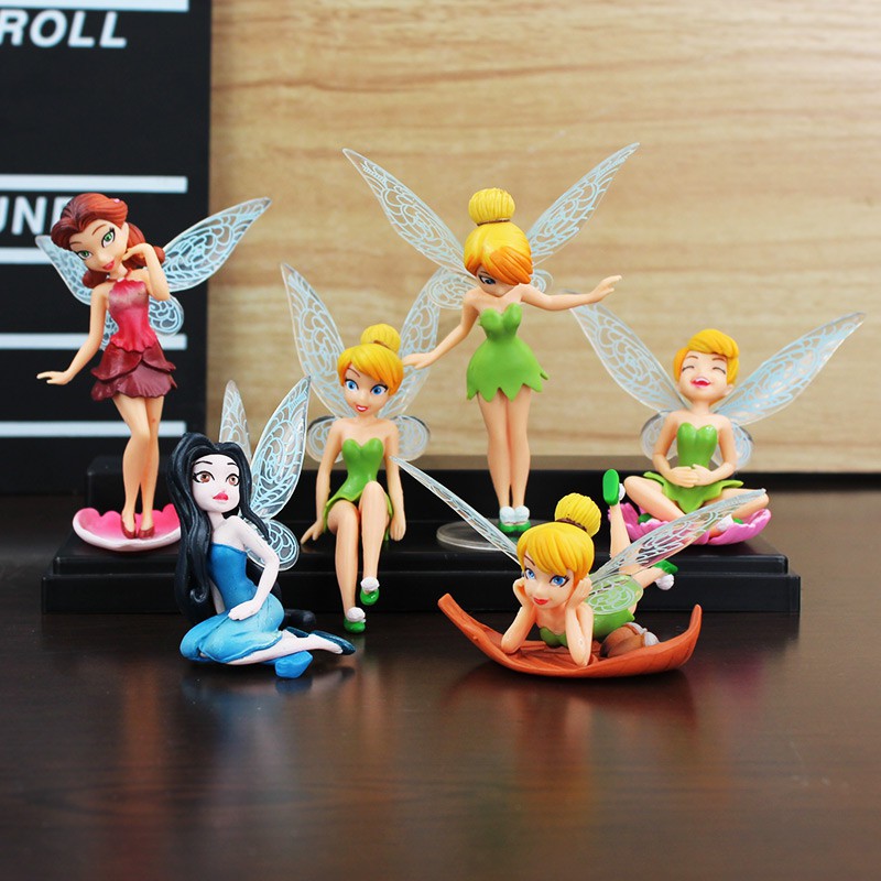 Set Tinker Bell trang trí bánh kem, phụ kiện sinh nhật, đồ trang trí bánh kem sinh nhật