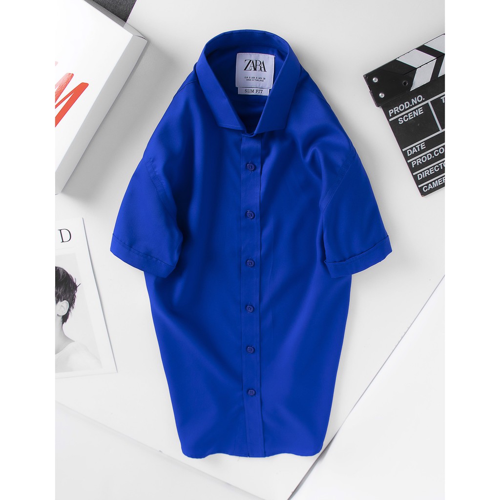 [FREESHIP][VIDEO SẢN PHẨM] Áo sơ mi trơn [ZARA][BAO ĐỔI TRẢ] ngắn tay | BigBuy360 - bigbuy360.vn