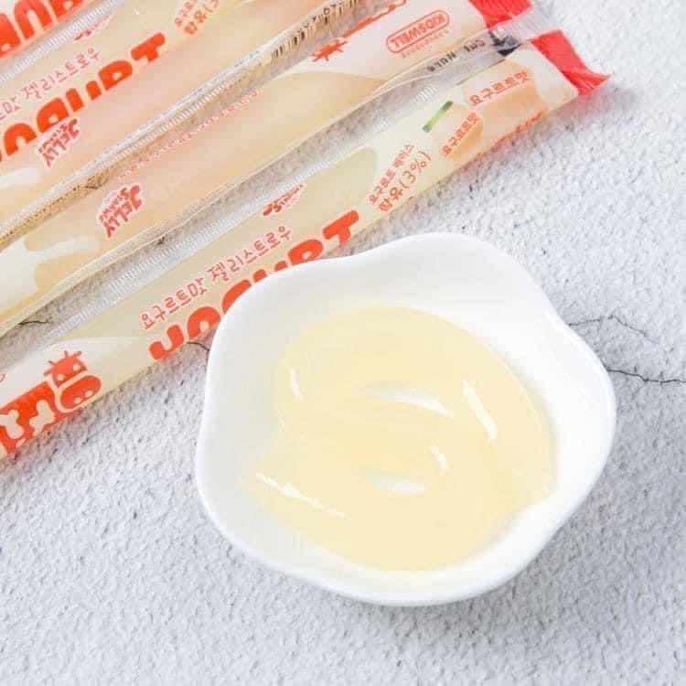 Thạch rau câu sữa chua ⚡ CỰC NGON ⚡ Thạch rau câu que Yogurt Kidswell Jellystraws Hàn Quốc chua ngọt, mềm, dai dai