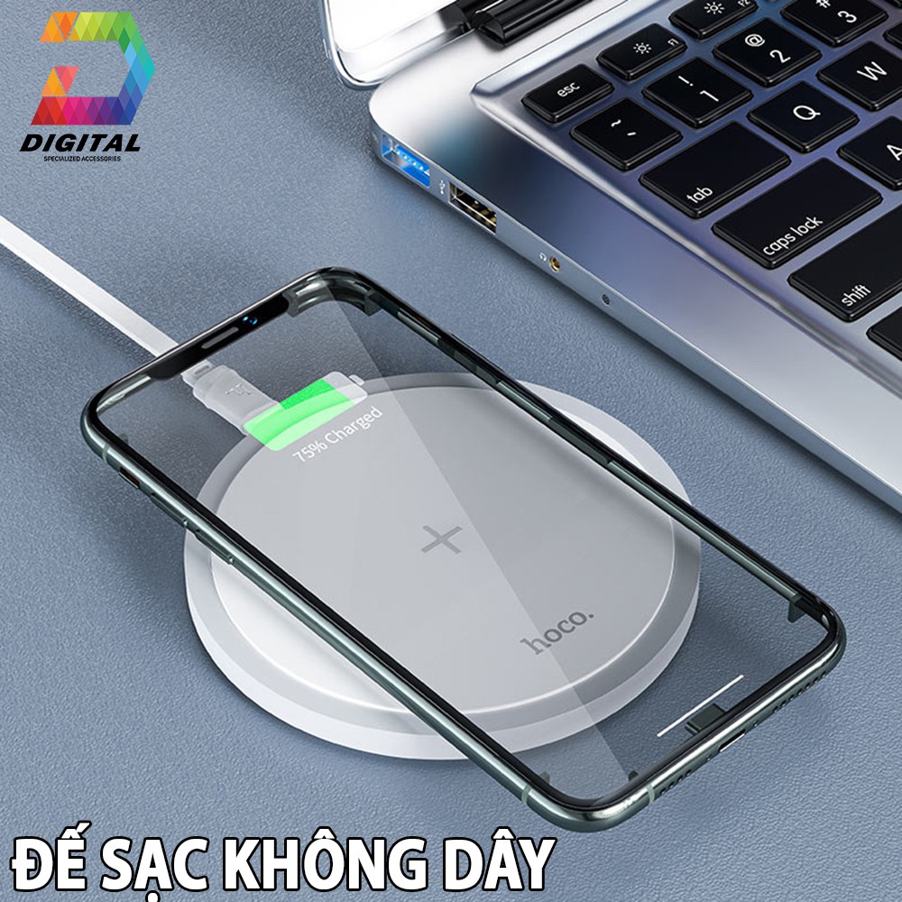 Đế Sạc Nhanh Không Dây Hoco CW26 15W Chính Hãng