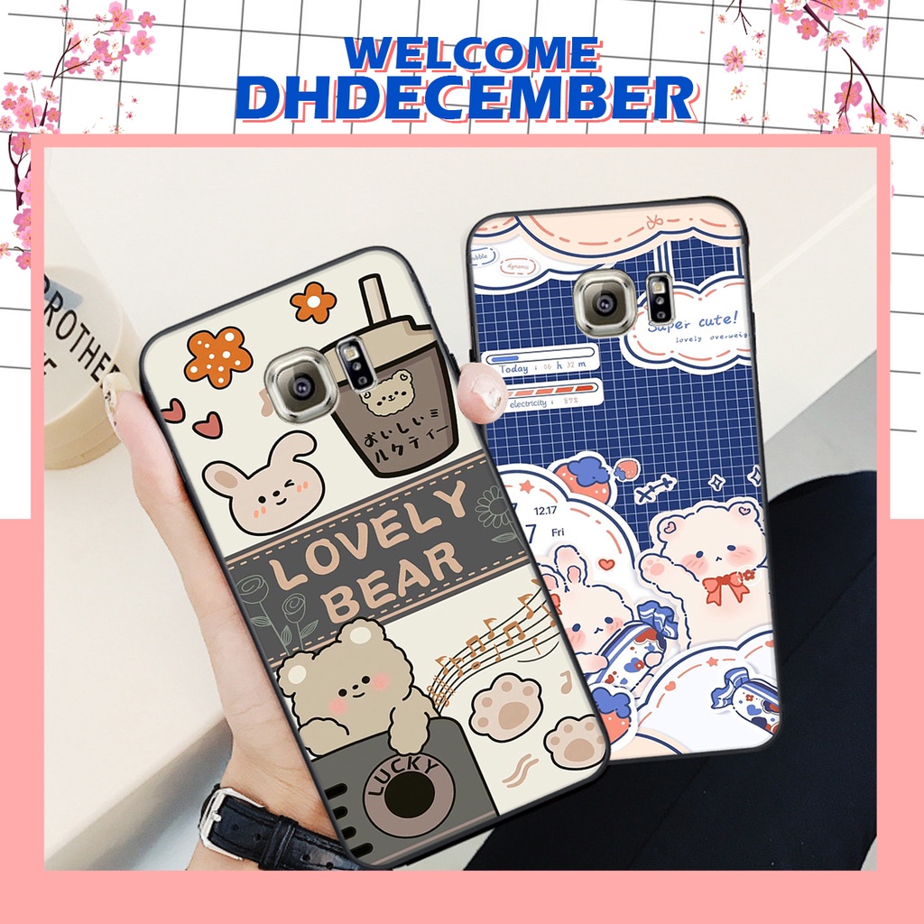 Ốp lưng Samsung  S6 / S6 EDGE/ S6 EDGE PLUS  in hình nice ,good luck happy ốp xinh viền dẻo đẹp chất