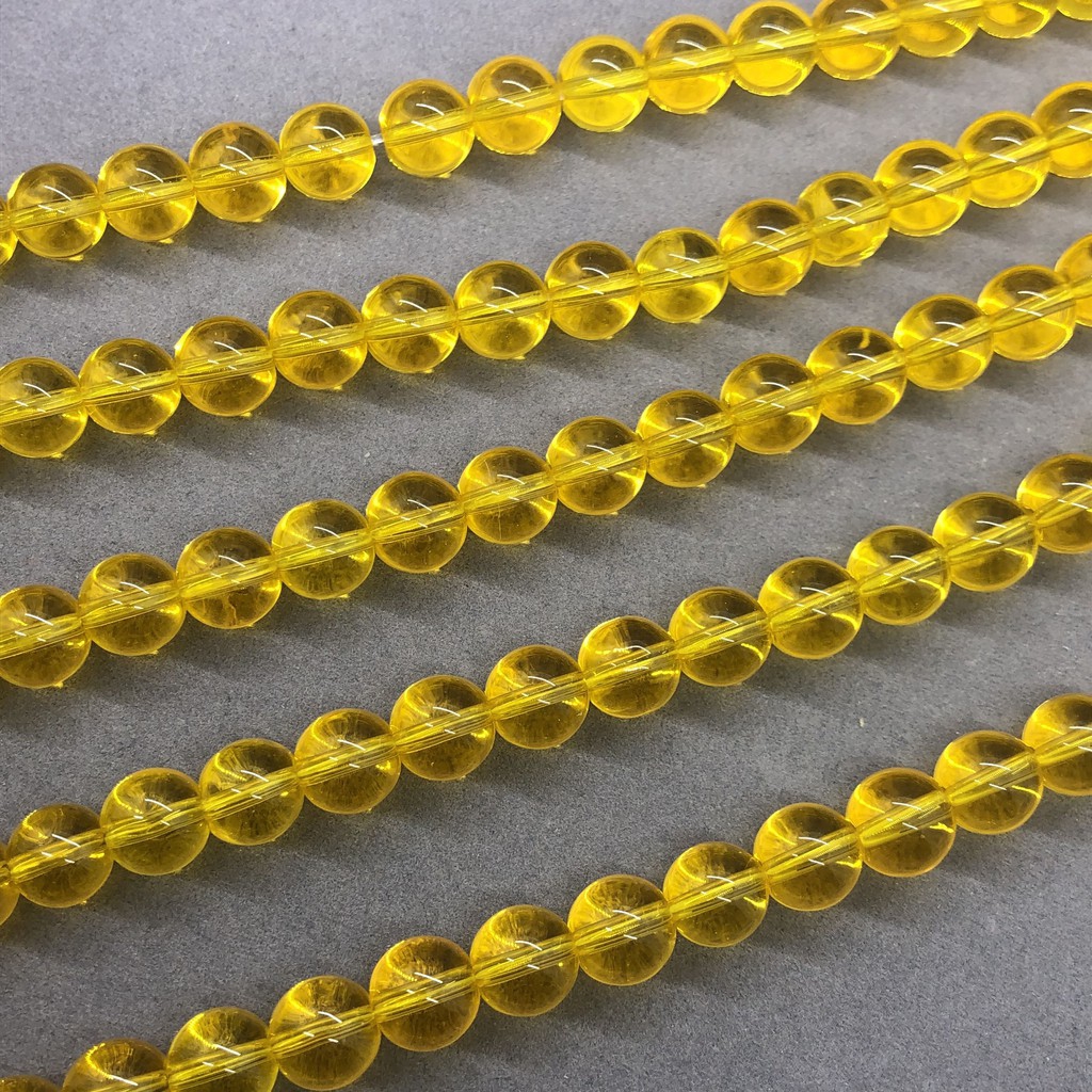 Hạt pha lê thạch anh vàng 4-12mm dành cho tự làm cho trang sức đeo tay thủ công