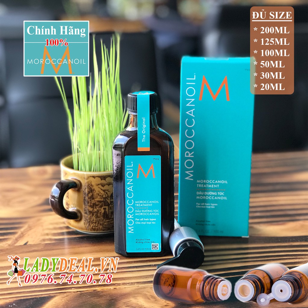 TINH DẦU MOROCCANOIL DƯỠNG PHỤC HỒI TÓC HƯ TỔN KHÔ XƠ ĐỦ SIZE