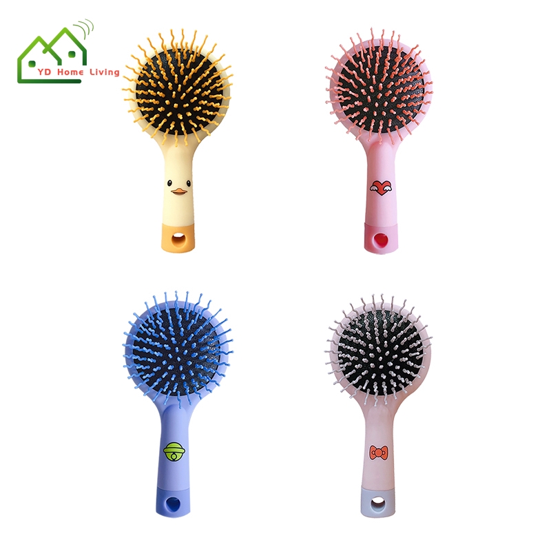 Lược chải tóc massage chống tĩnh điện có gương xinh xắn