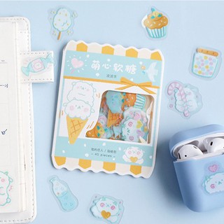 Set Bộ 45 Sticker Hình Dán Mèo Cún CUTE