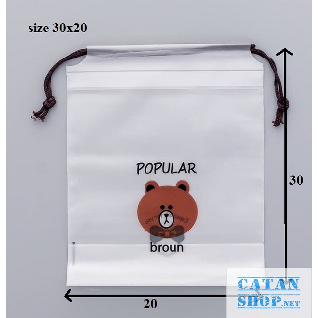 Túi dây rút đựng đồ, bao dựng giày chống thấm nước cute