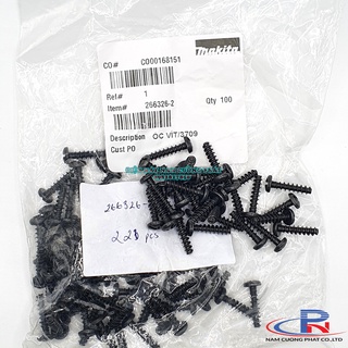 Ốc vít 4x18mm bắt vỏ máy khoan, máy mài makita 266326-2