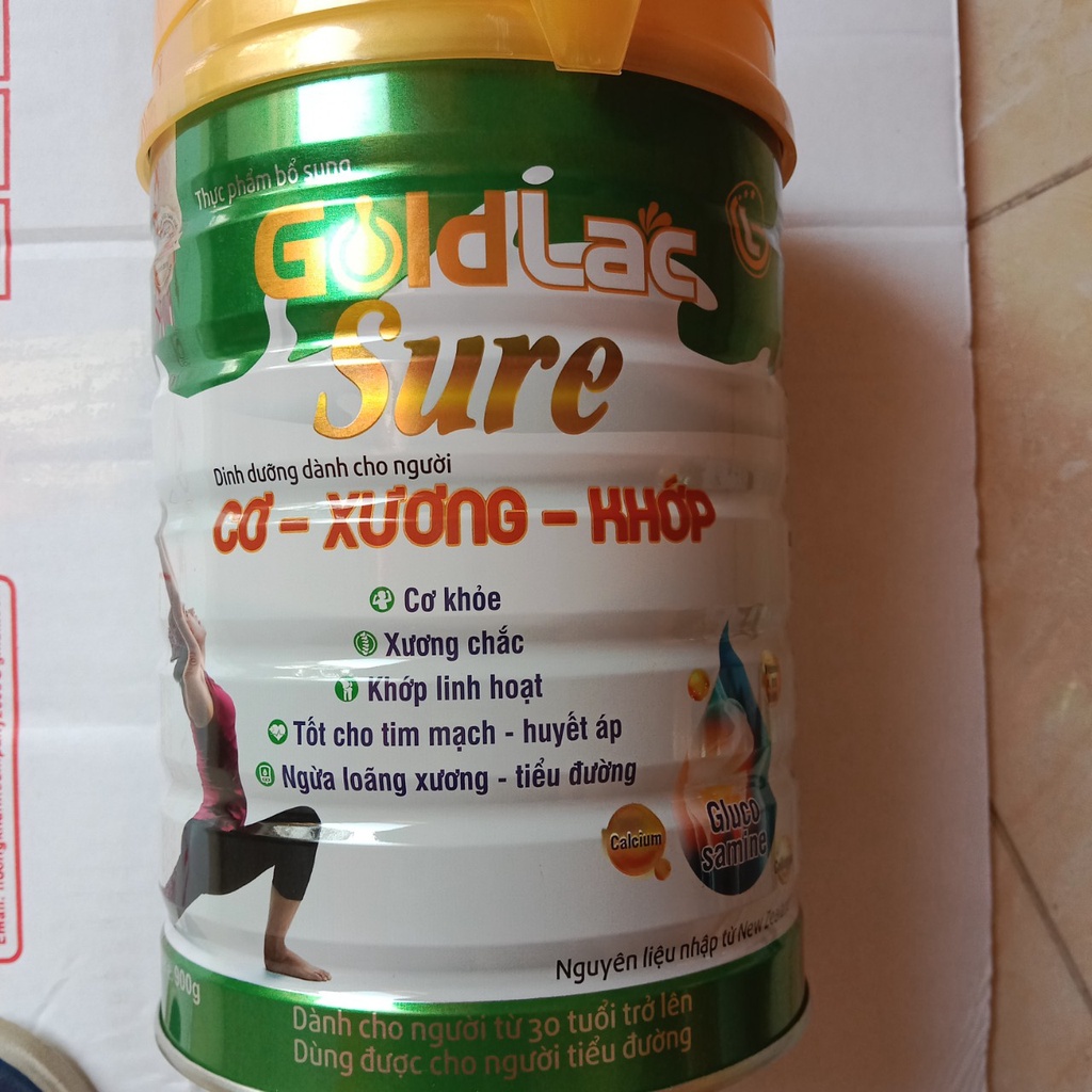 Sữa cơ xương khớp Goldlac Sure lon 900g