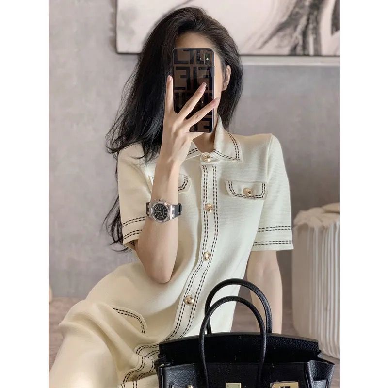 CHANEL Đầm dệt kim thời trang mùa xuân hè phong cách Pháp 2021Years
 | BigBuy360 - bigbuy360.vn