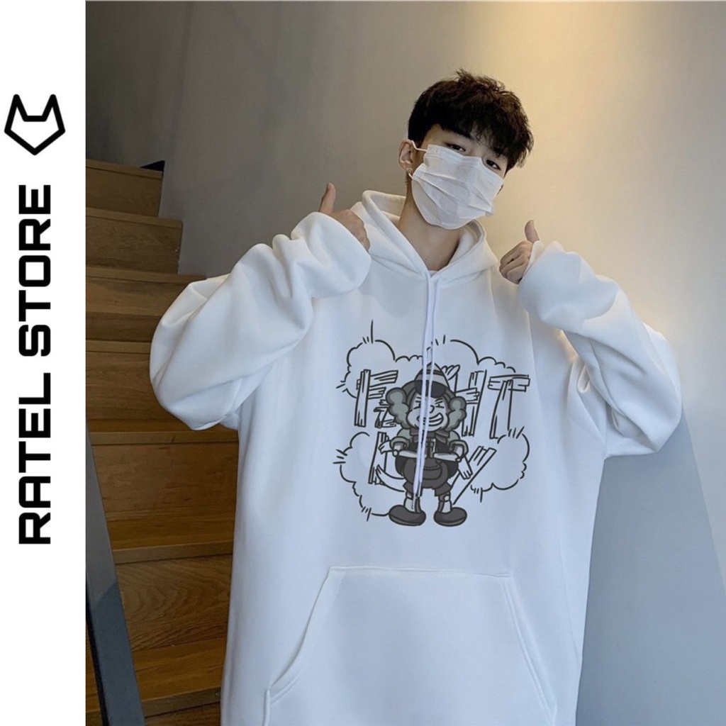 Áo Hoodie Local Brand Nỉ Bông Nam Nữ Chú Hề Unisex Form Rộng