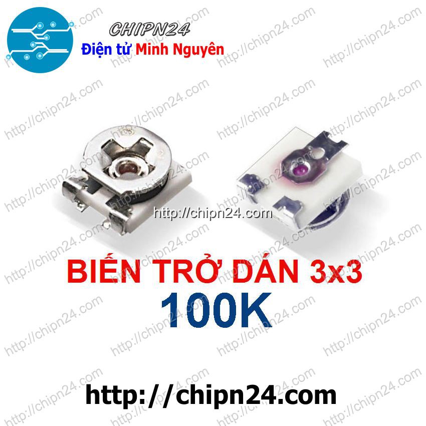 [3 CON] Biến Trở Dán 3x3 100K 104