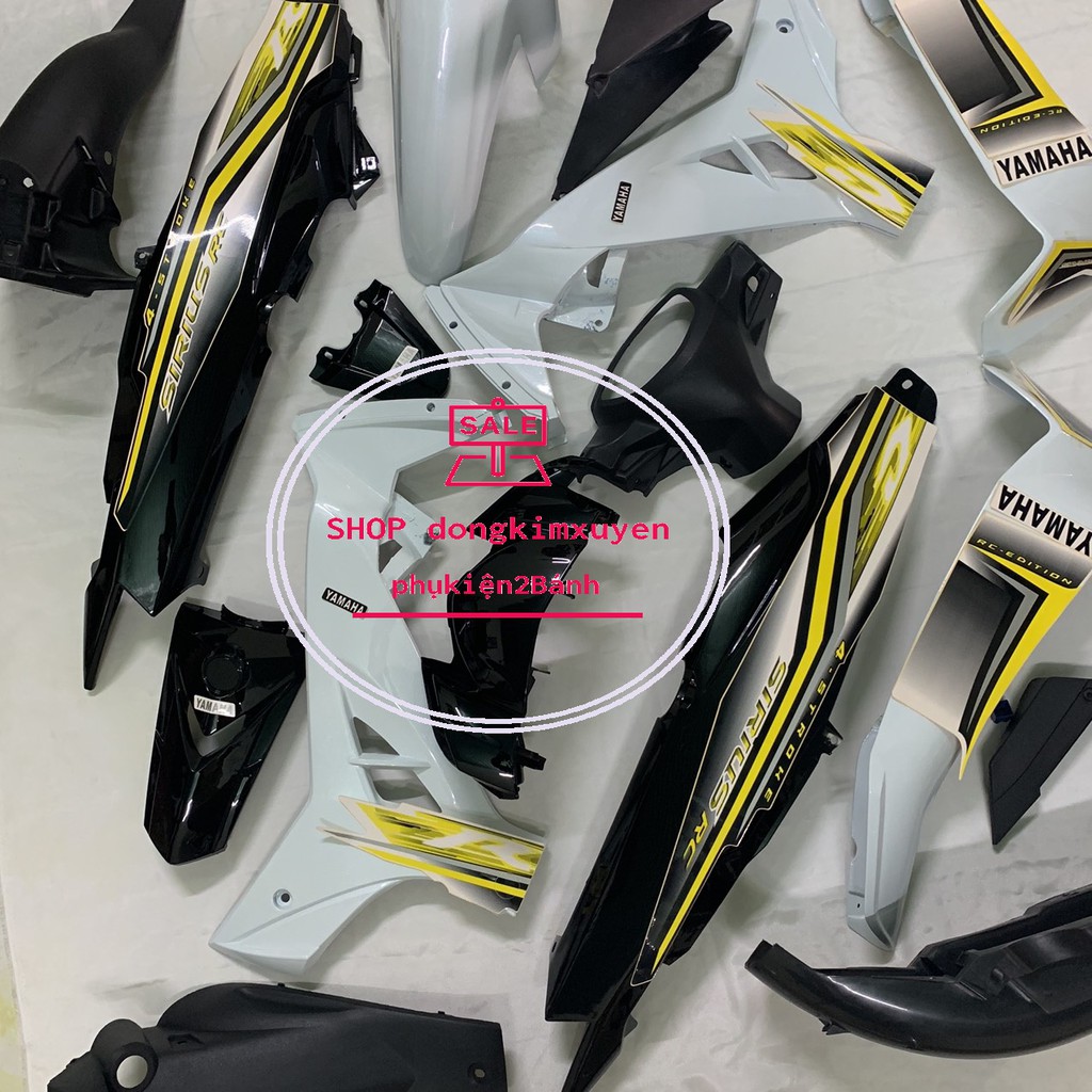 Dàn áo xe SIRIUS MÀU TRẮNG -SIRIUS RC nhựa nguyên sinh loại 1