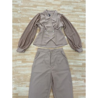 set vest nữ công sở