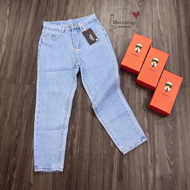 Quần baggy jean lưng cao | BigBuy360 - bigbuy360.vn