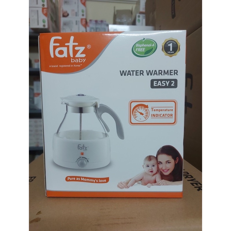 BH 12 tháng - Máy hâm nước pha sữa có nhiệt kế 800ml Fatzbaby FB3005SL