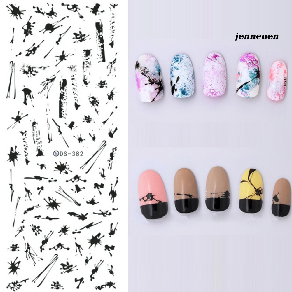 [Hàng mới về] Nhãn dán trang trí móng tay nghệ thuật nhiều họa tiết xinh xắn