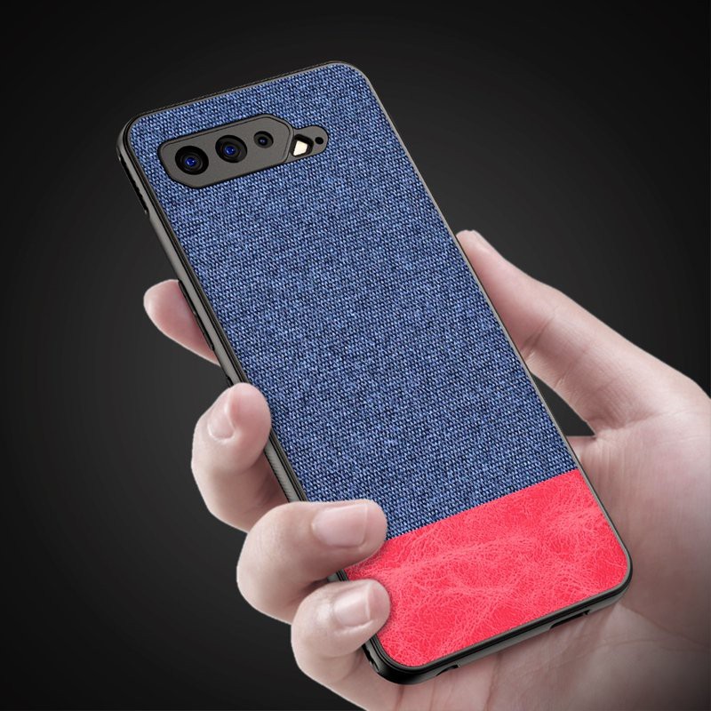 Ốp lưng Rog Phone 5 / 5 Pro chống sốc vải da thời trang cao cấp