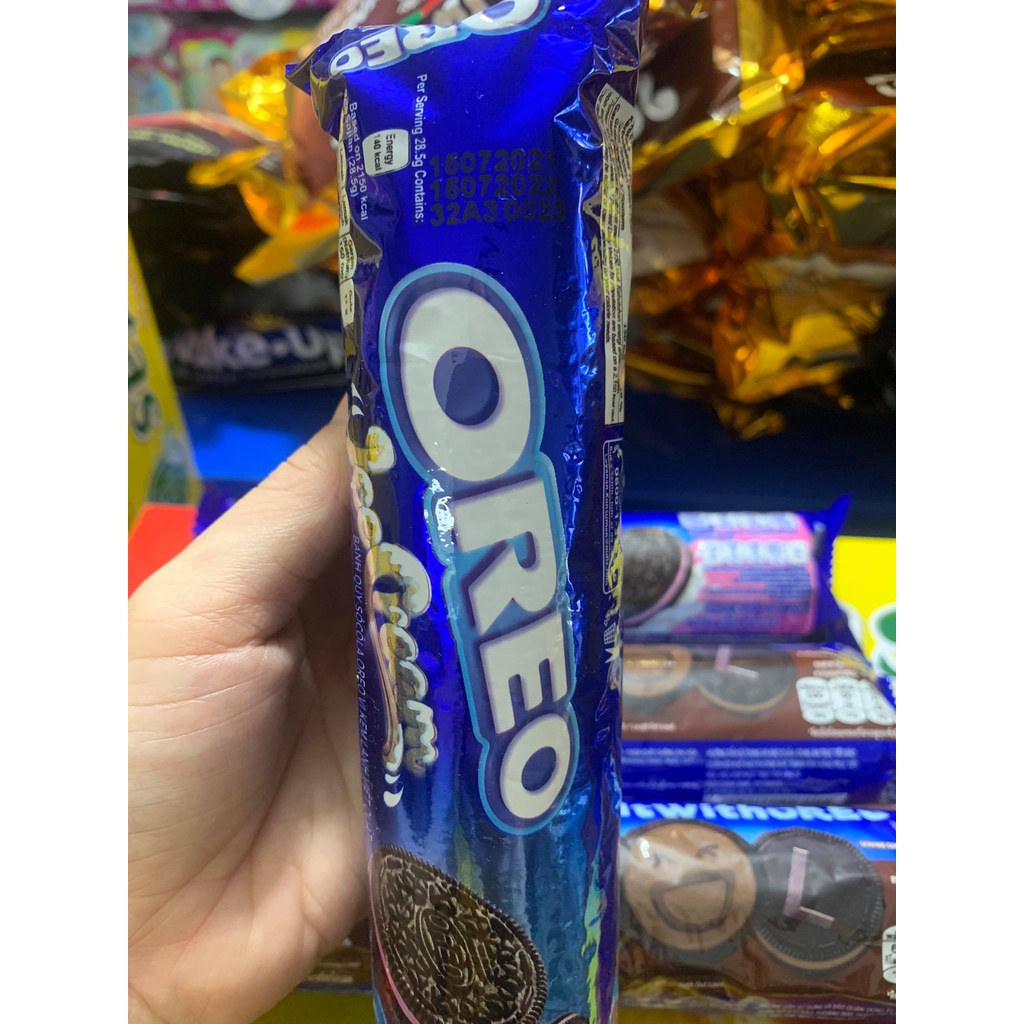 Bánh Oreo 4 vị (sô,vani.kem lạnh,dâu) dạng cây 133g