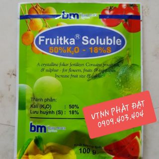 Phân Bón Lá FRUITKA (KALI ĐỨC GÓI 100G)