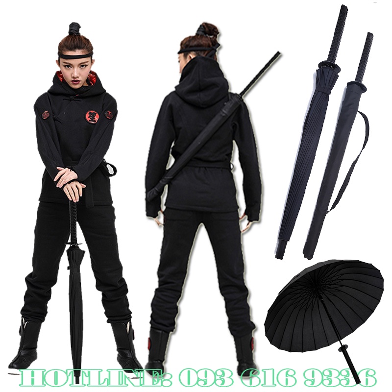Dù đi mưa ☔𝐅𝐑𝐄𝐄 𝐒𝐇𝐈𝐏☔ Ô đi mưa kiểu dáng giả kiếm nhật siêu ngầu 24 nan chắc chắn - slc.vn