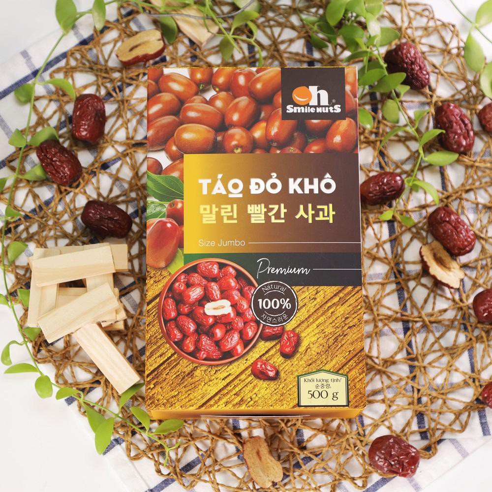 Táo Đỏ Khô Smile Nuts Hộp 500g