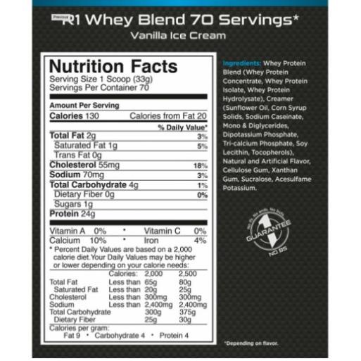 [Chính hãng - Freeship] - Sữa Tăng Cơ - Rule1 Whey Blend 5lbs (2.27kg)