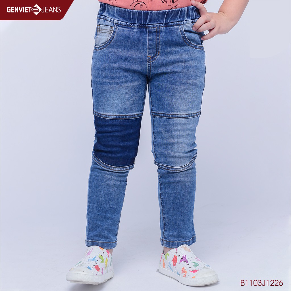 Quần dài jeans bé gái B1103J1226 GENVIET KIDS JEANS