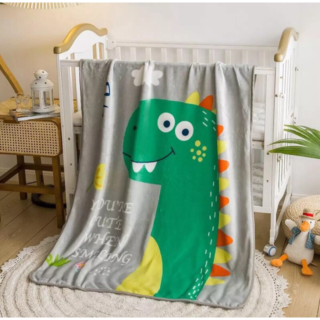 Chăn lông tuyết mềm mịn dễ thương cho bé (KT: 100x140cm)