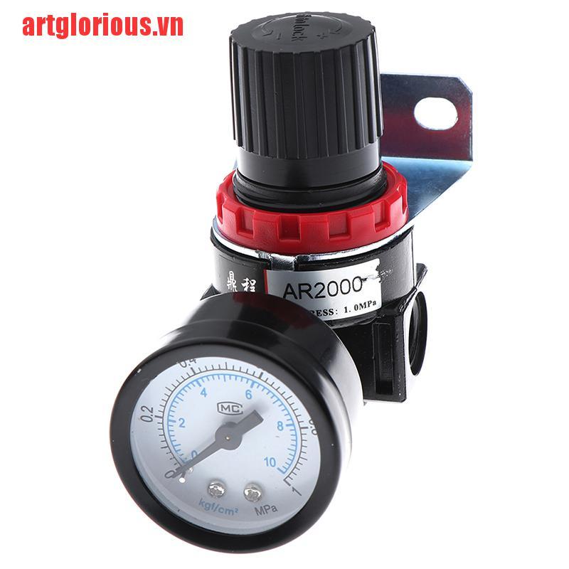 【artglorious】AR2000 Air Control Compressor Pressure Gauge Relief Regulating Reg