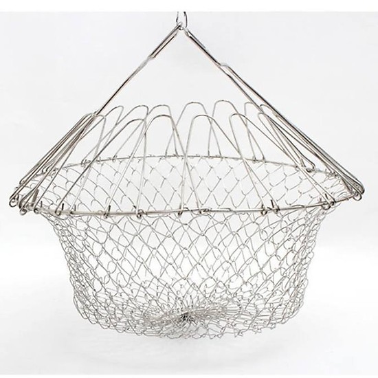 Rổ nhúng inox Chef Basket - Hỗ trợ nấu ăn những món như : Chiên, Luộc, Hấp, Để ráo dầu mỡ.