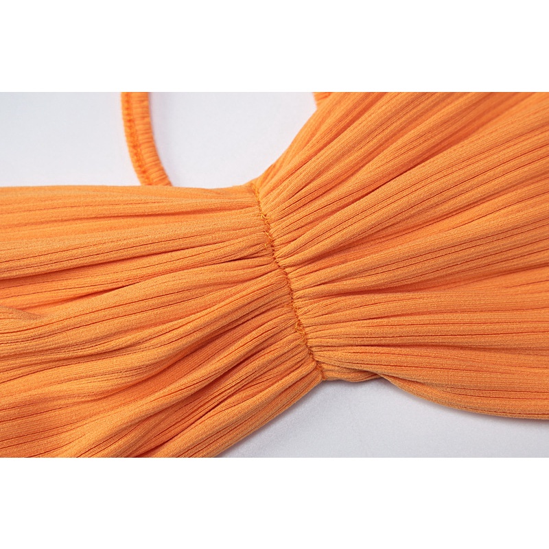 Set Áo Tank Top Xếp Li + Quần Dài Ống Rộng Lưng Cao Thời Trang Cho Nữ