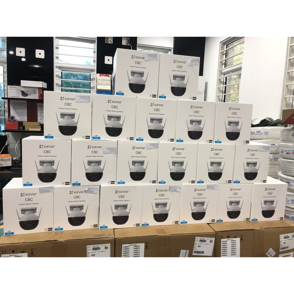 Camera ngoài trời wifi EZVIZ C8C Full HD 1080P xoay 360 độ Tích hợp AI -Có màu ban đêm | BigBuy360 - bigbuy360.vn