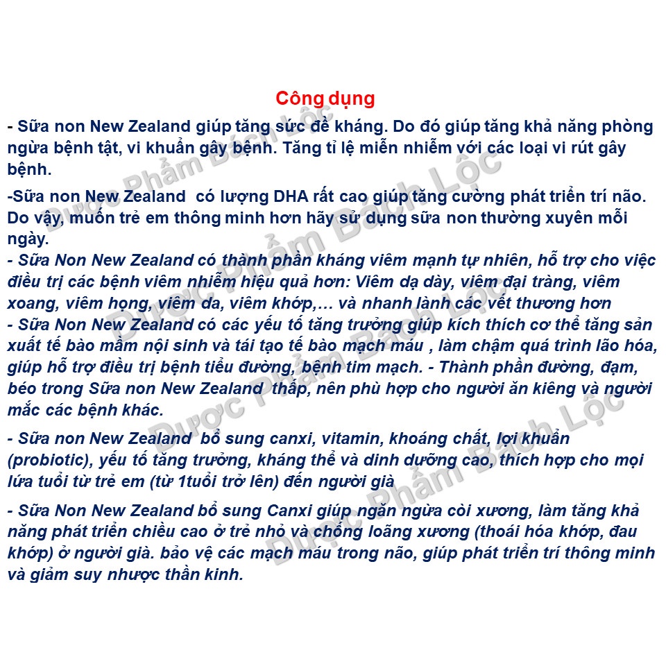 Hộp 900g -Sữa Non New Zealand Giúp Bổ Sung Sữa Non, Vitamin Và Khoáng Chất,Giúp Tăng Đề Kháng, Phát Triển Chiều Cao