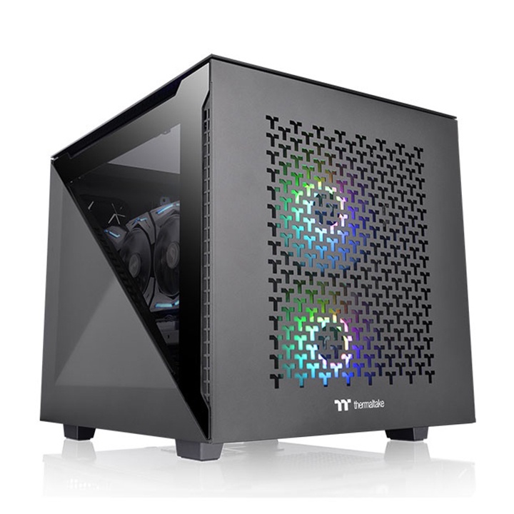 Vỏ case Thermaltake Divider 200 TG Air Black Hàng chính hãng