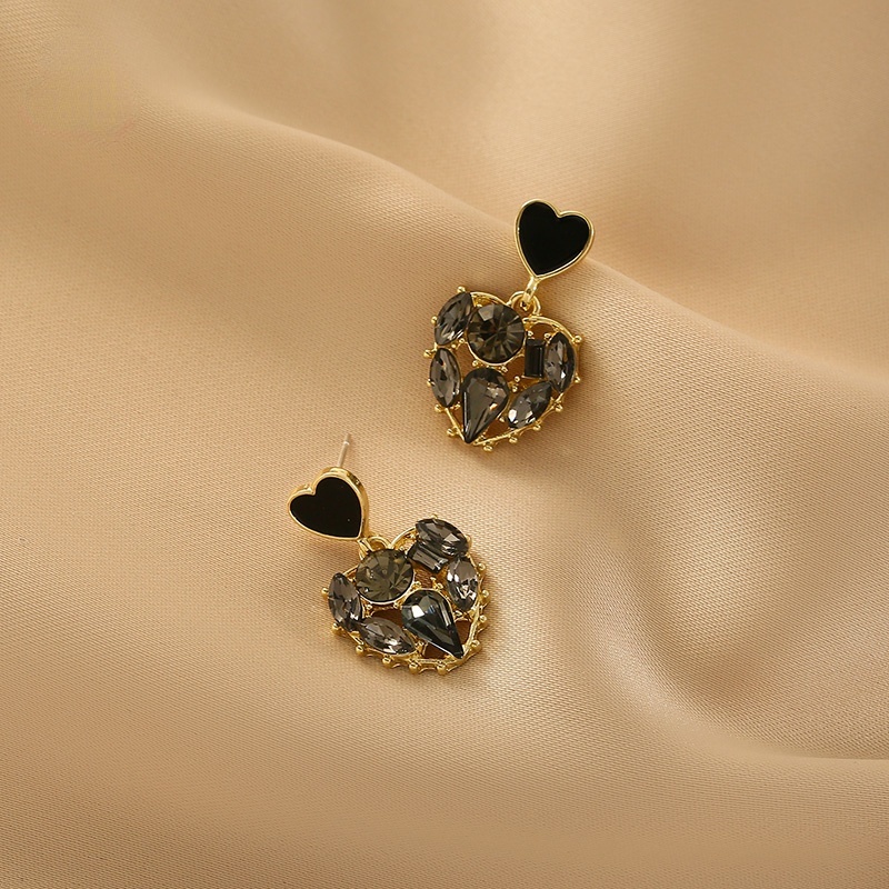 Bông Tai Hình Hoa Trái Tim Dễ Thương Phong Cách Hàn Quốc