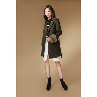 20Again - Áo Khoác Dạ Tay Lông
