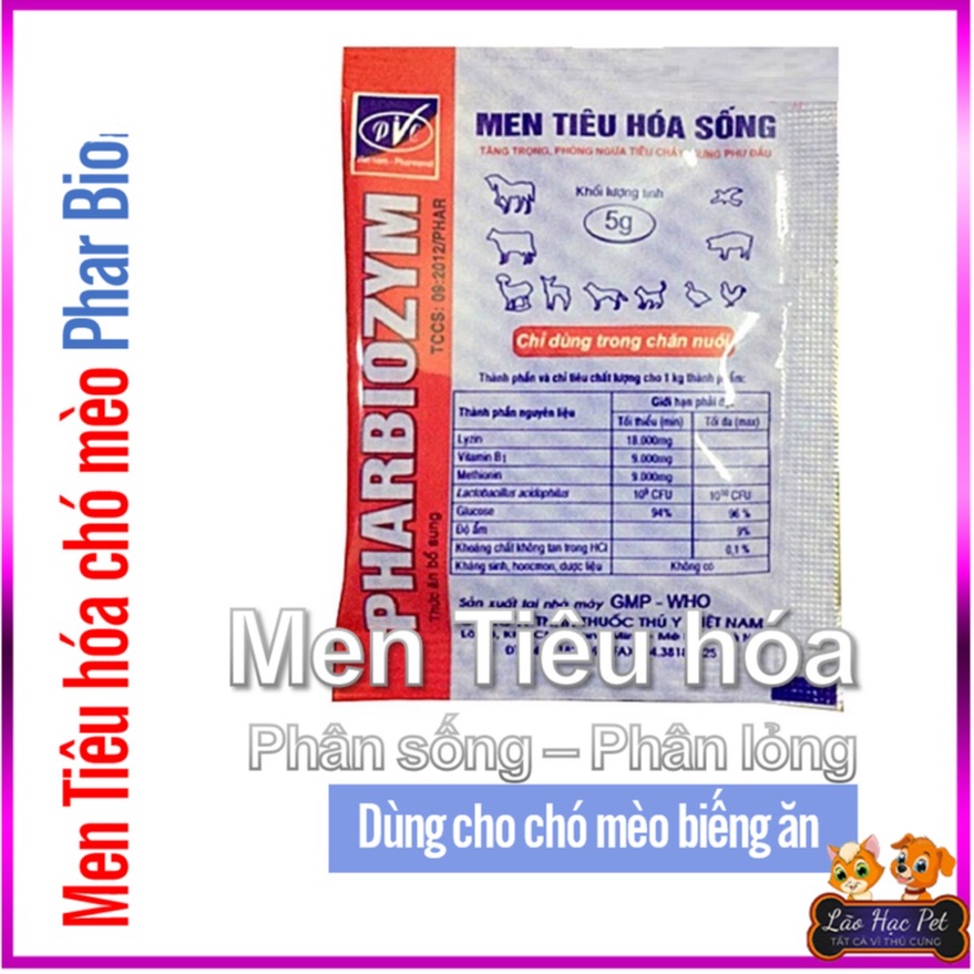 Men tiêu hóa cho chó mèo - Gói lẻ 5g