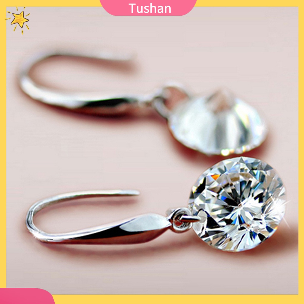 Hoa tai mạ bạc dáng dài thời trang cho nữ