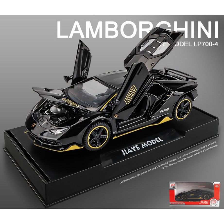 Ô tô Mô Hình Lamborghini Centenario LP770 - 4 Tỉ lệ 1:32. Mô hình xe hơi thể thao,mô hình siêu xe Lambo có đế trưng bày