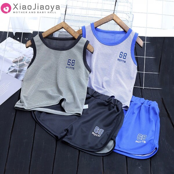 Bộ đồ thể thao bóng rổ nhanh khô thời trang mùa hè mới năng động cho bé trai / gái