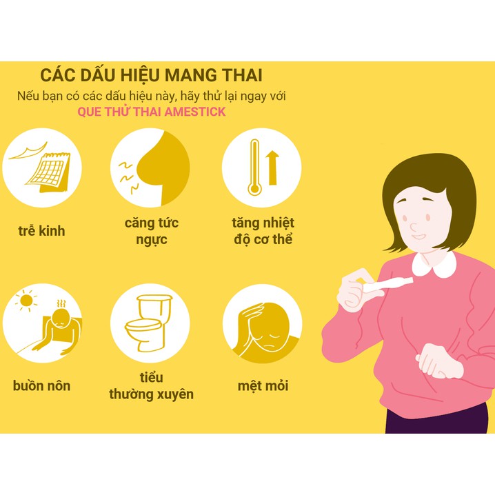 Que thử thai QuickTana 5mm phát hiện thai sớm,chính xác - Dụng cụ phát hiện thai sớm QuickTana tiện lợi ( 1 Que )