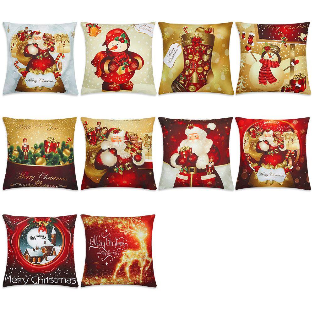 Vỏ Gối 24 Họa Tiết Giáng Sinh Trang Trí Nhà Cửa