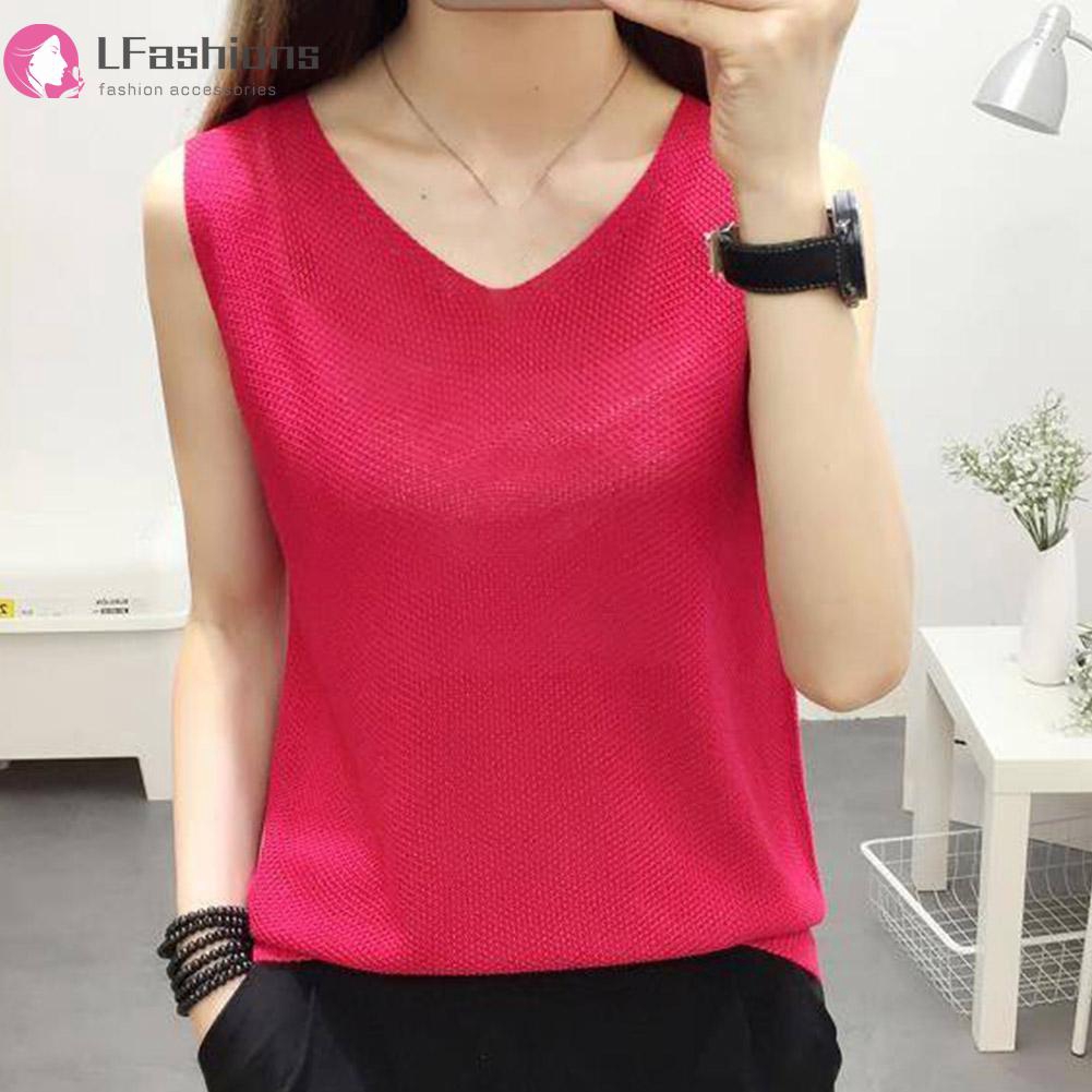 Áo nữ không tay cổ chữ V thời trang quyến rũ | BigBuy360 - bigbuy360.vn