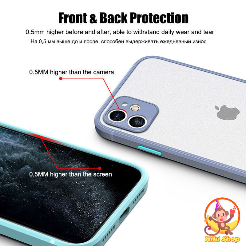 Square Shockproof Matte Phone Case for Phone 11 Pro Max X Xs Max XR 8 7 Plus SE Anti-Fall Ultra slim Soft Silicone Back Cover