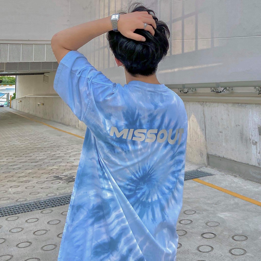 Áo Thun Tay Lỡ MISSOUT TIE DYE PHẢN QUANG Unisex